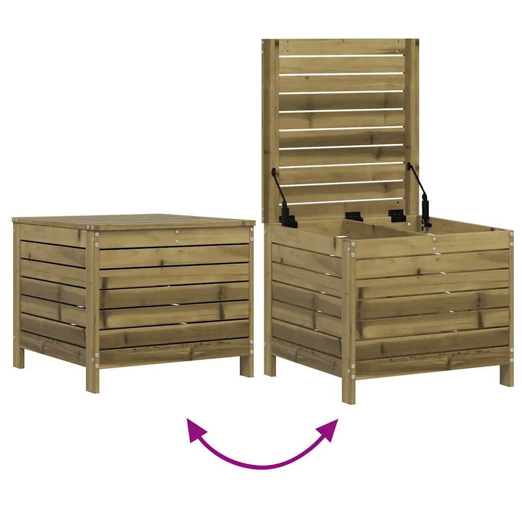 Poggiapiedi da Giardino 62x63,5x53,5cm Legno Impregnato di Pino CFW4663463