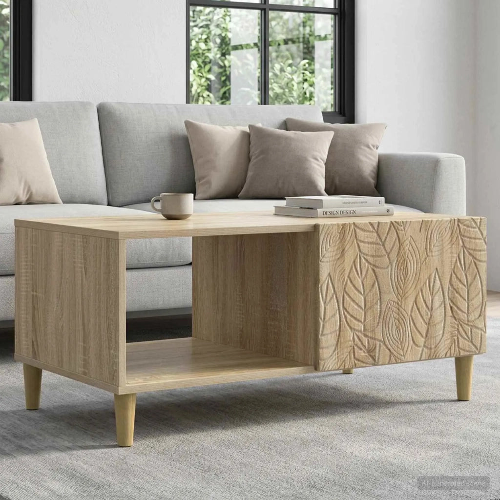 Tavolino da salotto Rovere Sonoma 90 x 50 x 40 cm 895187