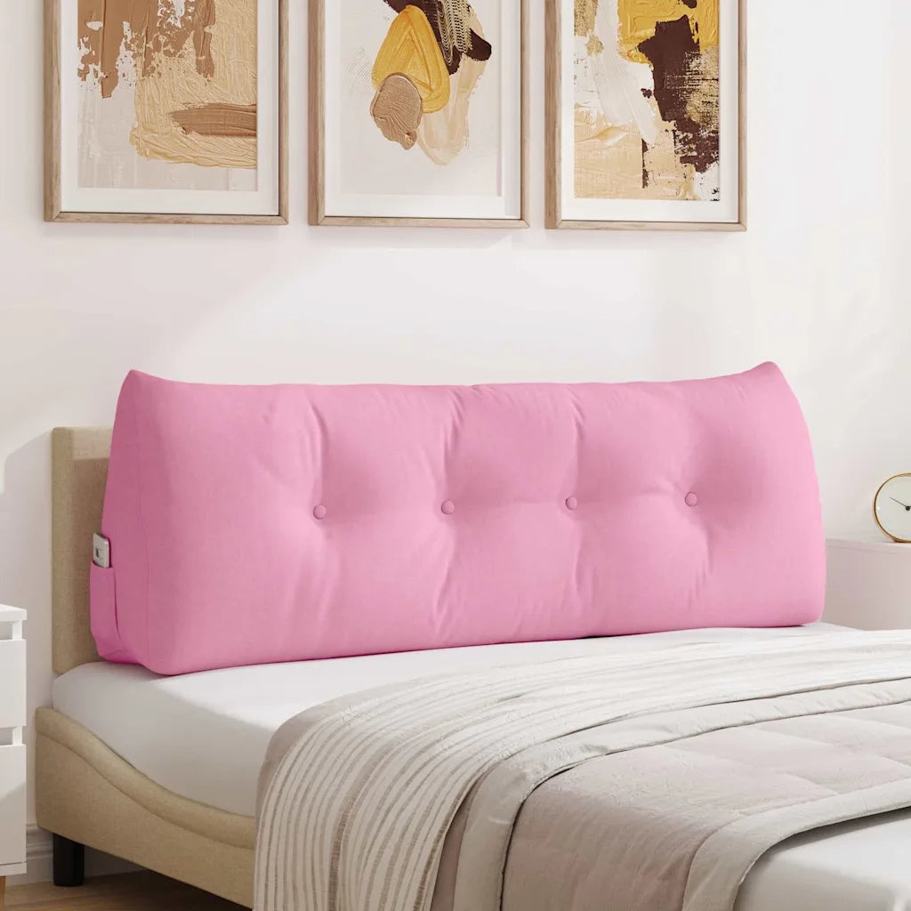 Cuscino per Schiena | Cuscino dorsale Rosa 140 x 24 x 50 cm Tessuto