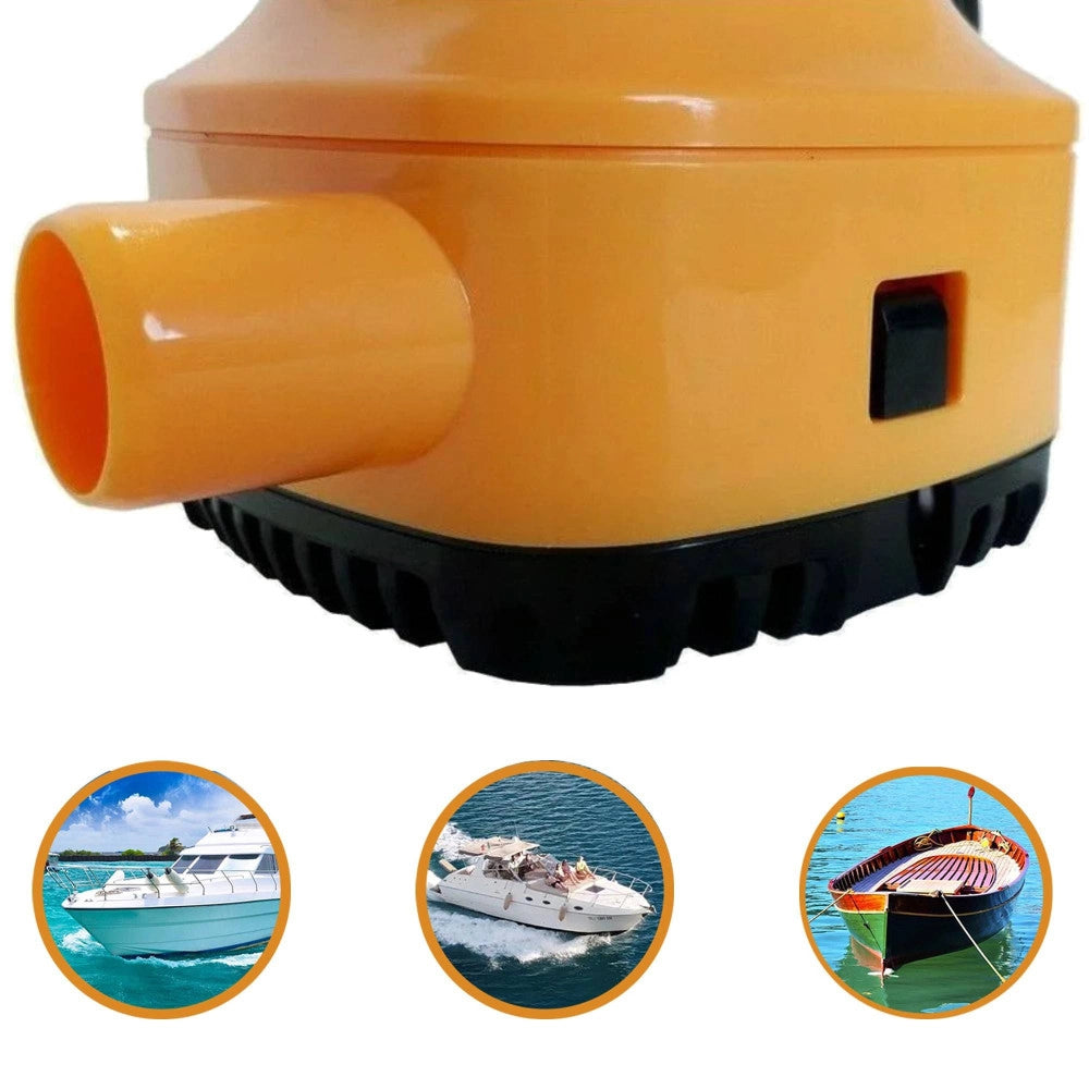 Trade Shop - Pompa Di Sentina Automatica Ad Immersione 12v 70 Lt/min 50w Barca Gommone Acqua -