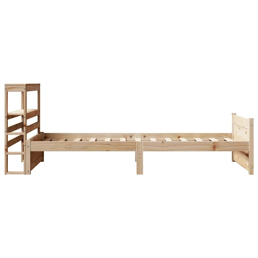 vidaXL Giroletto con Testiera 75x190 cm in Legno Massello di Pino