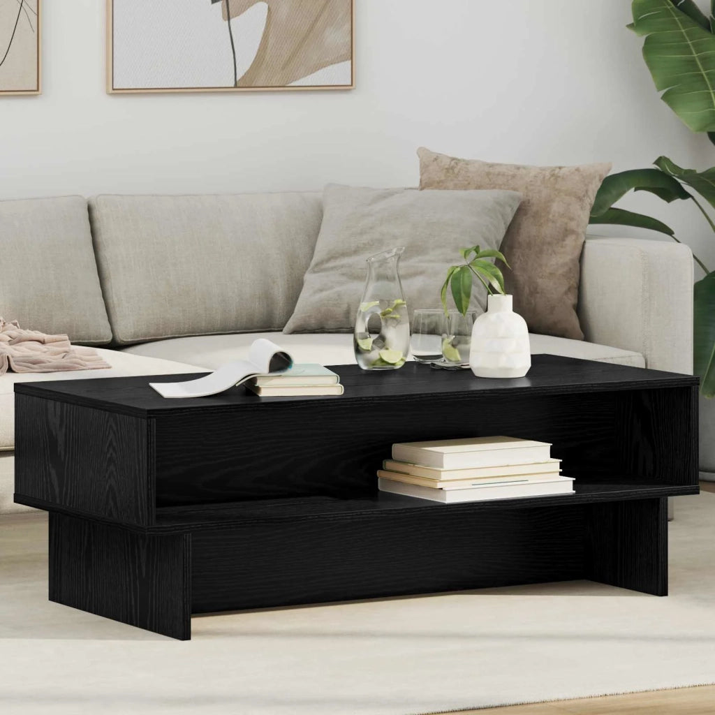Tavolino da salotto | Tavolino da caff¨¨ | Tavolino da Soggiorno Rovere Nero 100 x 46 x 35 cm