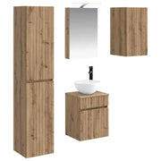 Set di Armadi da Bagno 5 pcs Rovere Artigianale 3407342