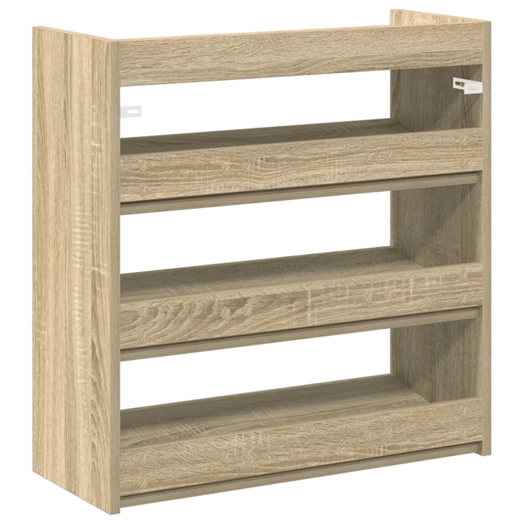 vidaXL Scarpiera Rovere Sonoma 60x25x62 cm in Legno Multistrato