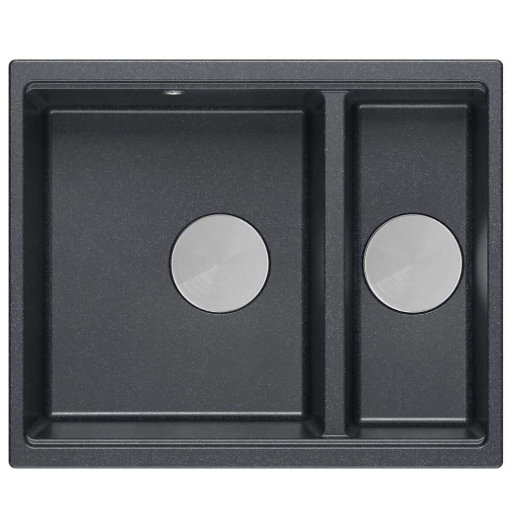 Lavello In Granito Logan 150 Black Metallic Oro