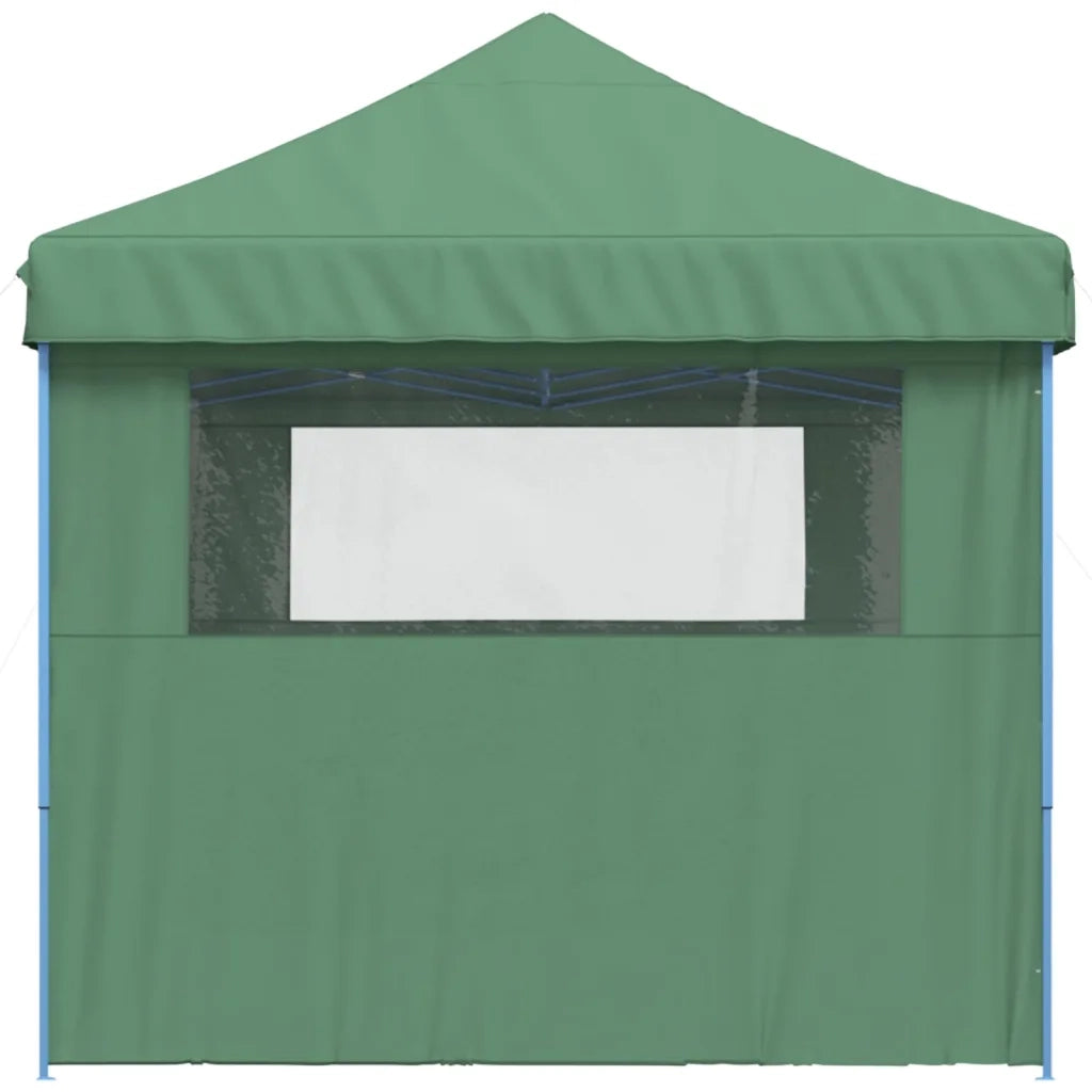 Tendone per Feste Pieghevole Pop-Up con 3 Pareti Verde