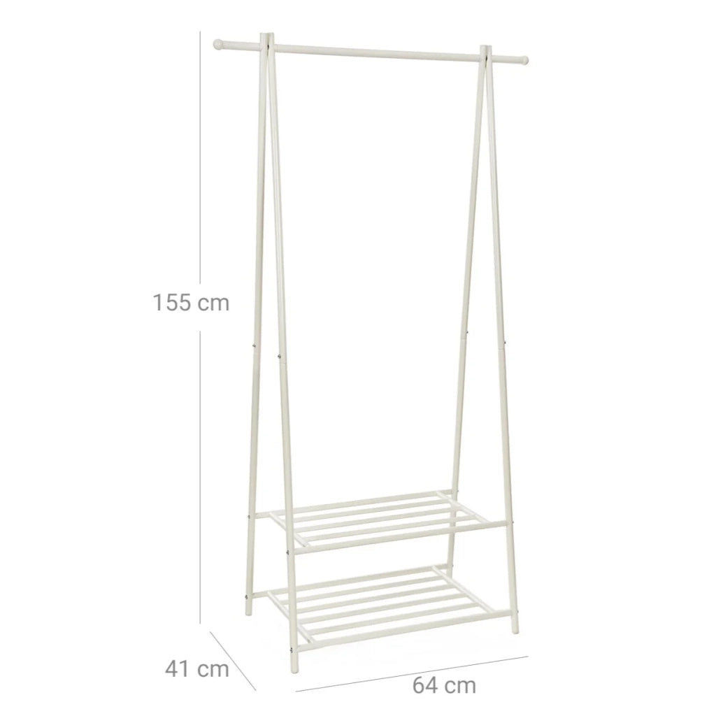 Appendiabiti attaccapanni 87,5 x 41 x 155 cm ripiano per scarpe armadio attaccapanni nero 12_0007016