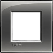 Living Light - Placca quadra 2P Fumo di Londra - LNA4802KF