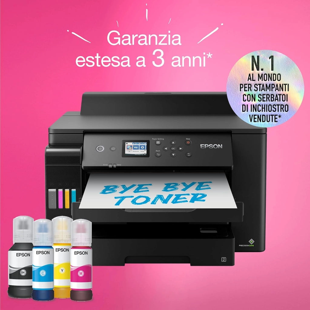 Epson EcoTank ET-16150 Stampante con Serbatoi D’inchiostro | Piccolo Ufficio e Azienda | Wi-Fi | A3+ | Stampa Fronte/Retro | Display LCD 6.1 cm | 3 Anni D'Inchiostro Inclusi
