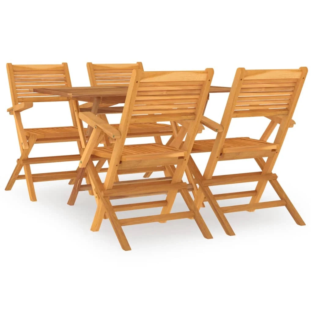 Set da pranzo da esterno/mobili da giardino in legno massello di teak da 7 pezzi 02_0014352