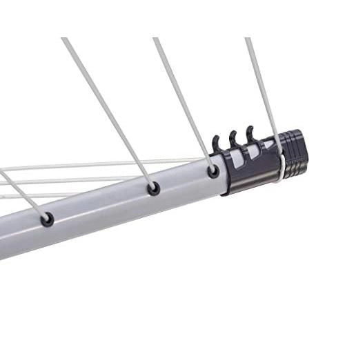 Leifheit LinoLift 500 Stendino con parte superiore rotante Nero, Argento