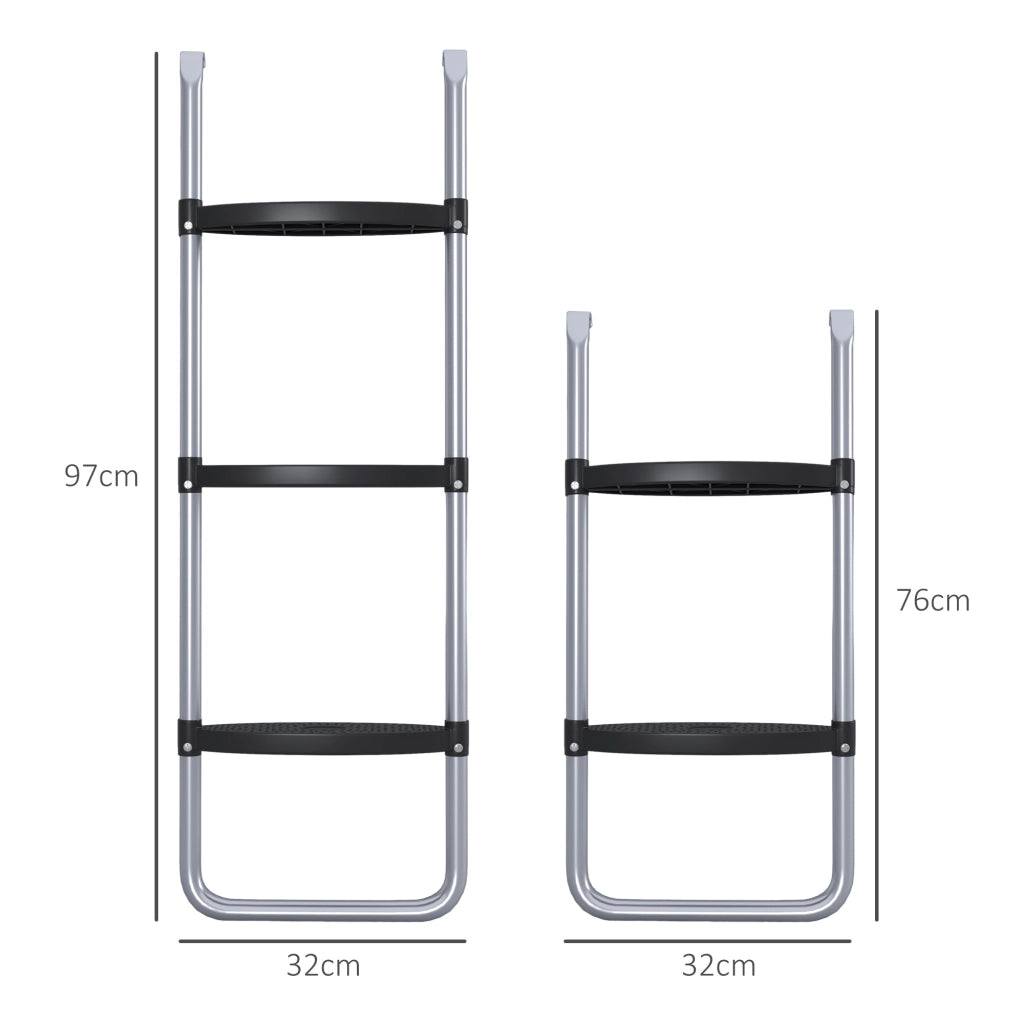 Scala per Trampolino 3 Marche ¨C Minimal ¨C Grigio 120 kg