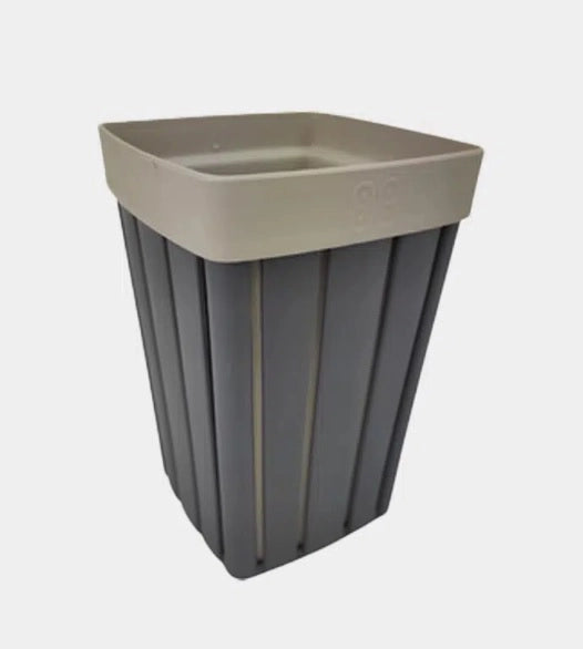 Portaspazzolino Bicchiere Doga Accessorio Bagno Grigio 7,5 x 7,5 x 12 cm