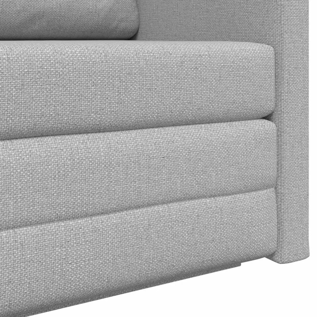 Divano letto | Sof¨¤ letto | Letto singolo Grigio Nuvola 124 x 71 x 78 cm Tessuto