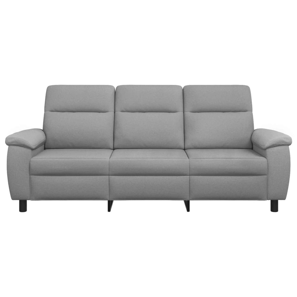 Divano Grigio Chiaro 214 x 90 x 95 cm Tessuto 42040964