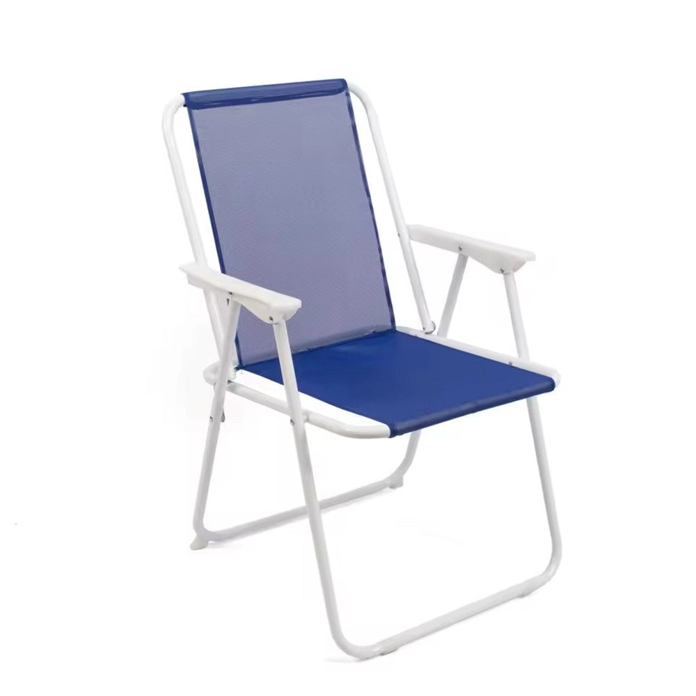 Trade Shop - Set 6pz Sedia Pieghevole Da Mare Spiaggia Campeggio In Metallo Tela Colorata 023282 -