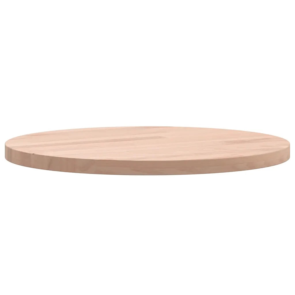 Piano per Tavolo | Superficie Tavolo | Piano Scrivania ?30x1,5 cm Rotondo in Legno Massello di Faggio