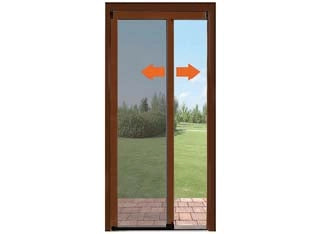 ZANZARIERA A RULLO LATERALE CON FRIZIONE TANKE COLORE MARRONE RAL8017- - cm.140x250h. - 2 pezzi SANGIORGIO