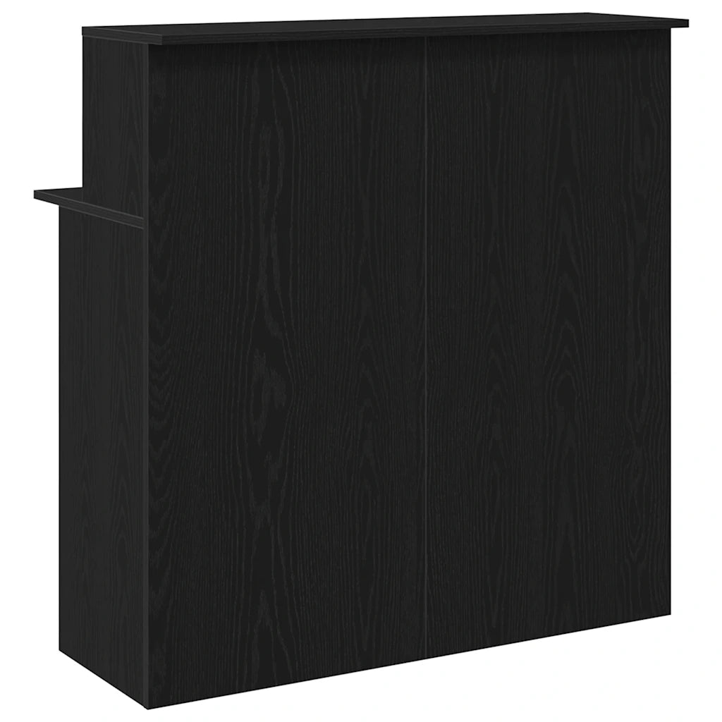 Banco Reception | Scrivania | Tavolo da Ufficio Nero 100x50x103,5 cm in Legno Multistrato