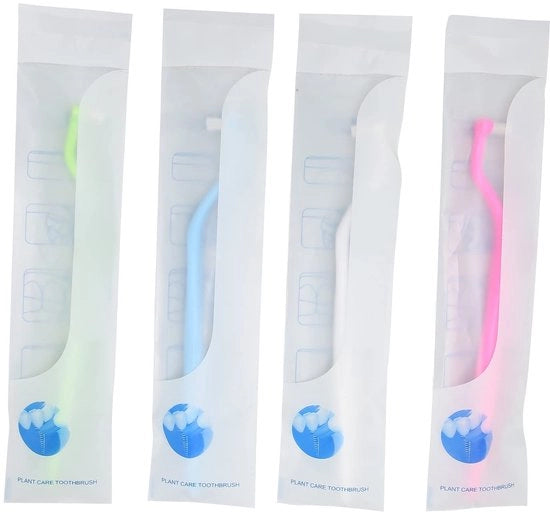 Set di Spazzolini da Denti Professionale con Capo morbido - Spazzola Ortodontica - Spazzola Interdentale - 4 Pezzi - per uso domestico/travel