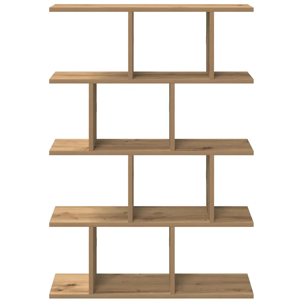 Mensola a Muro Cubo 12 Scomparti Truciolato Rovere Artigianale 860021