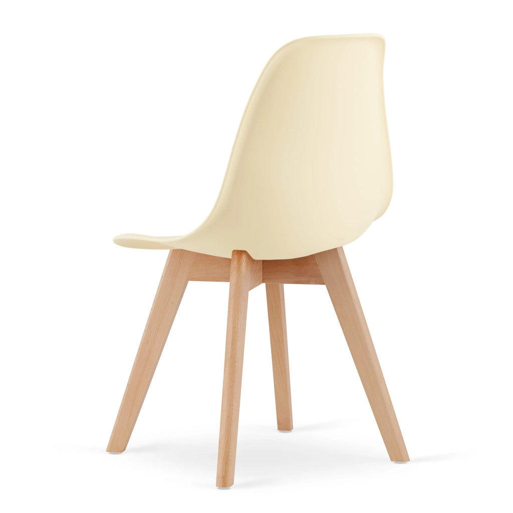 Sedia VALORA KITO - Sedie da pranzo ergonomiche color crema x 3
