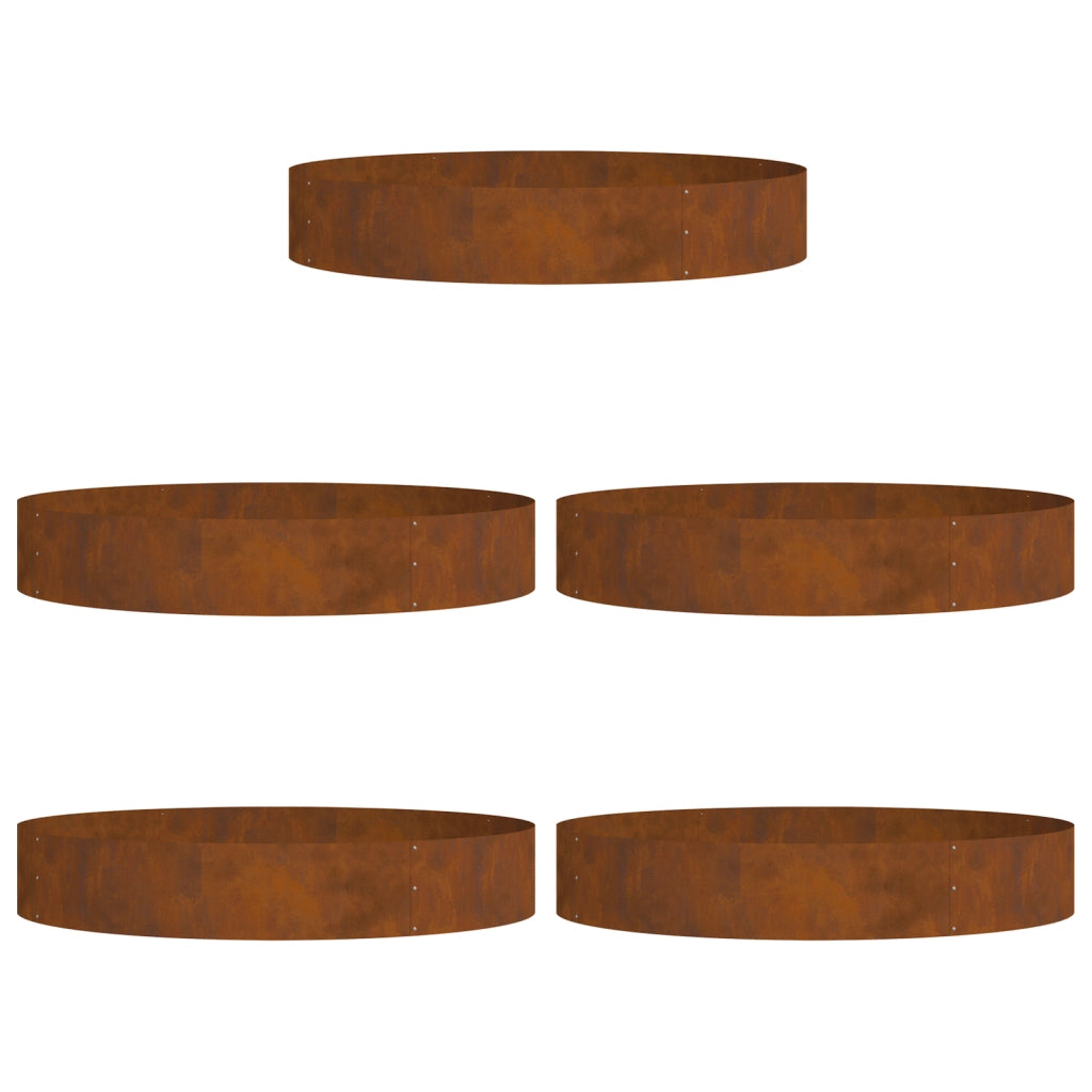 Fioriere in Acciaio Corten Acciaio corten Grande Durevole