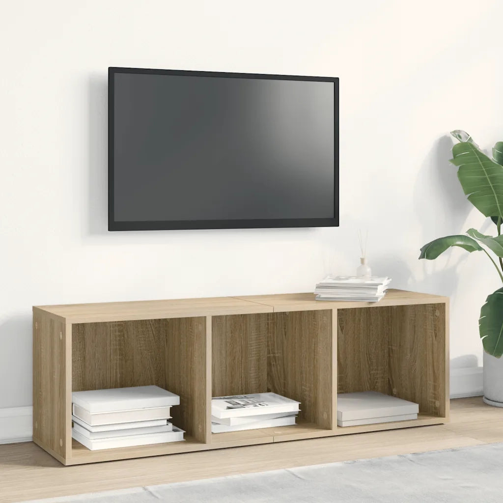 Libreria-Mobile TV Rovere Sonoma 36x30x114 cm Legno Multistrato