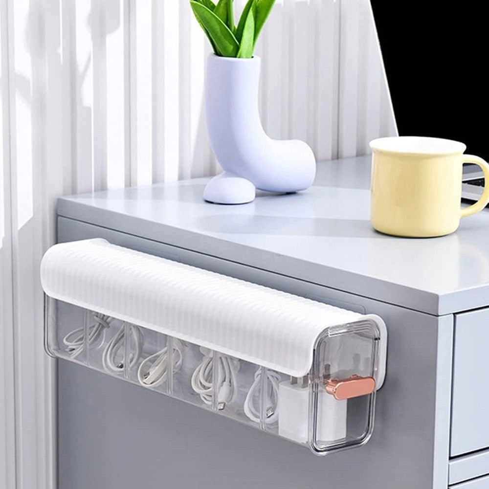 Trade Shop - Organizer Box Scatola Organizzatore Da Parete Con Autoadesivo Cassetti Contenitore -