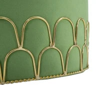 Sgabello Ring Verde Cm Ø 35X42