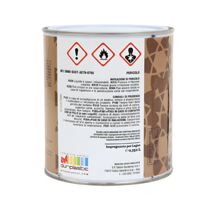 Fondo funghicida alchidico per legno interno ed esterno *** formato 0,750 lt, colore- larice, confezione 1