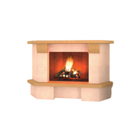 Camino barcellona rivestimento focolare refrattario m100 angolare pietra