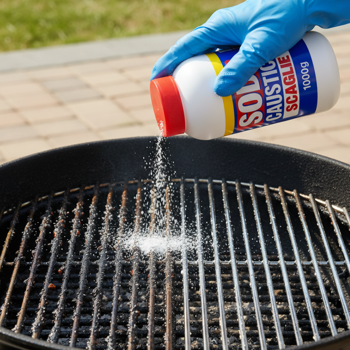 Soda caustica in scaglie disincrostante multiuso formato 1 kg pezzi 3 *** prod tipo 2, confezione 1