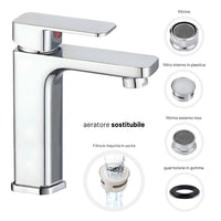 Miscelatore rubinetto lavabo appoggio bocca alta francia cromato bagno casa ogomondo *** confezione 1