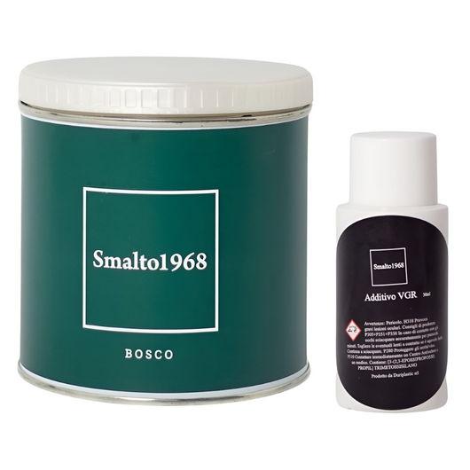 Smalto1968 base acqua vgr piastrelle ceramiche supporti difficili l 0.5 *** colore- bosco, confezione 1