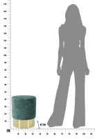 Puff Goldy Verde Cm Ø 35X42