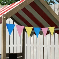 Sabbiera con Tettuccio, Design a Forma di Casa con Set di Giochi, in Legno Massello Trattato, 124 x 116 x 146 cm, Grigio