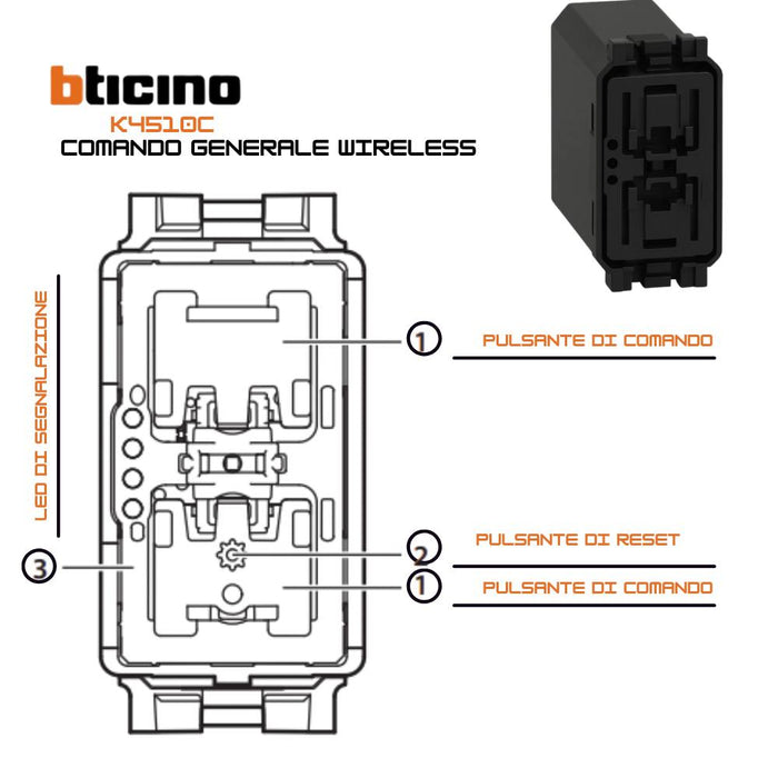 Bticino living now k4510c gateway per gestione luci e tapparelle