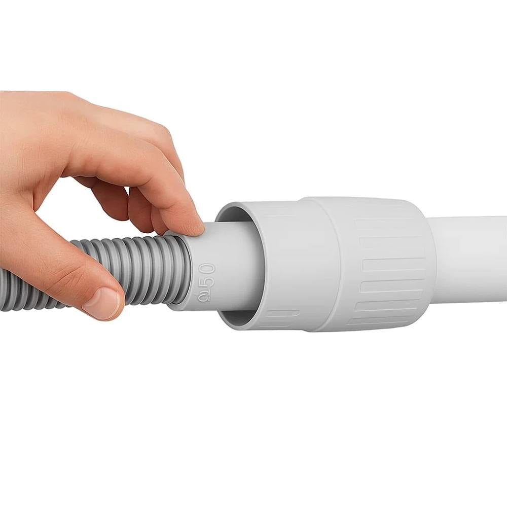 Raccordo dritto faeg ip65 per tubo guaina elettrica in tecnopolimero *** diametro 50 millimetri, confezione 1