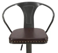 Sgabello Imbottito Detroit Cm 51X48X86-108