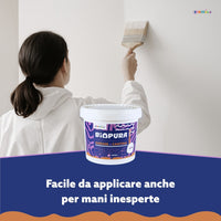 Pittura murale traspirante interni garage cantina linea biopura cromika *** formato 10 lt, confezione 1
