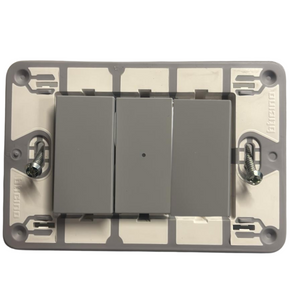 bticino serie matixgo pulsante assiale unipolare illuminabile 10a 250vac *** colore grigio, confezione 1