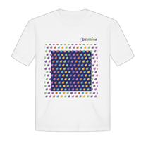 T-shirt cromika arte e colore in cotone naturale *** misura extralarge - xl, modello colorful drops, confezione 1