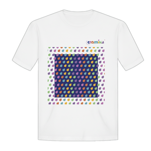 T-shirt cromika arte e colore in cotone naturale *** misura extralarge - xl, modello colorful drops, confezione 1