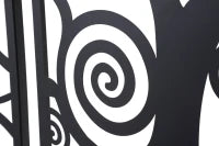 Pannello Albero Della Vita Black Set 3Pz Cm 165X2X110 (55X2X110Singolo)