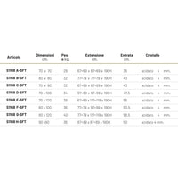 Box doccia angolare con ante scorrevoli profilo cromato 4 millimetri acidato serigrafato *** misure 70x90x190h cm reg...