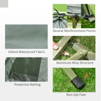 – Tenda da Campeggio Moderno e Stabile 193 x 78 x 160cm Verde