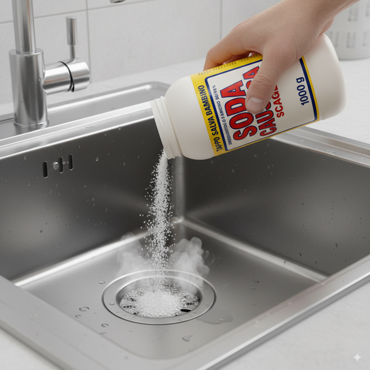 Soda caustica in scaglie stasante sverniciante 1 kg 6 barattoli