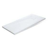 Piatto doccia bianco mineral marmo resina antiscivolo h4 cm *** misure l140 x p90 x h4 cm, confezione 1