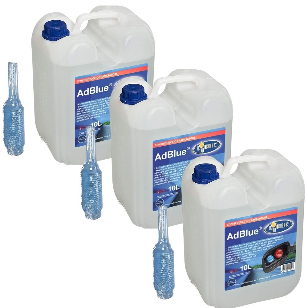 Lubex ad blue additivo 3 taniche con beccuccio litri 10 ognuno